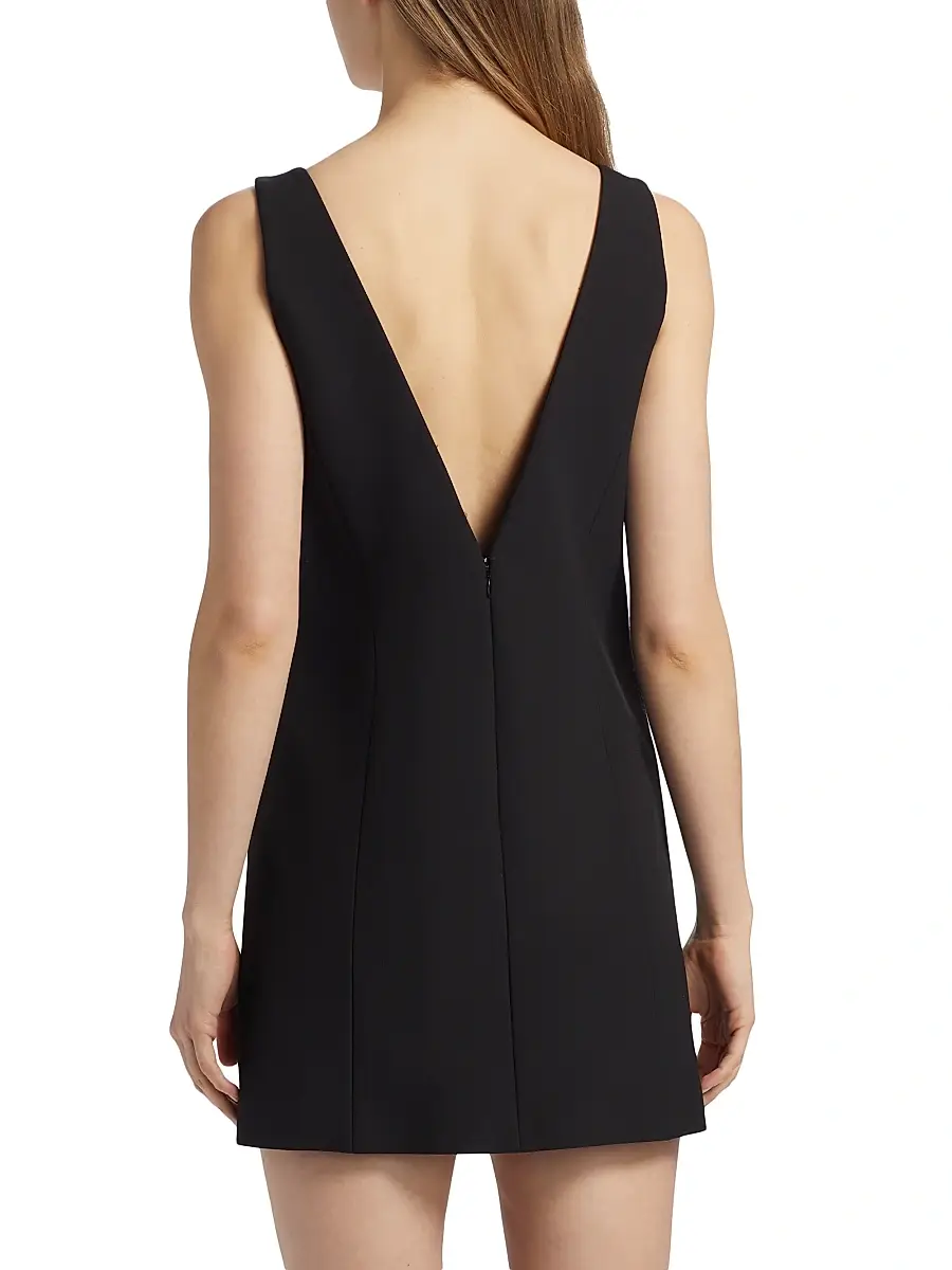 Toccin Women's Steffie Cotton-Blend Tie-Front Minidress | Thumbnail 4 Toccin Women's Steffie Cotton-Blend Tie-Front Minidress | Thumbnail 4
