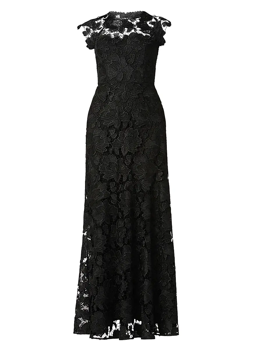 Shoshanna Women's Raven Lace Maxi Dress