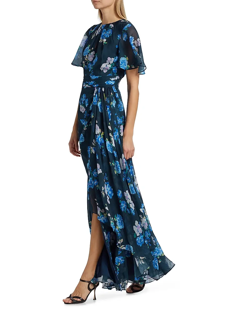 Shoshanna Women's Macie Floral Maxi Dress | Thumbnail 4 Shoshanna Women's Macie Floral Maxi Dress | Thumbnail 4
