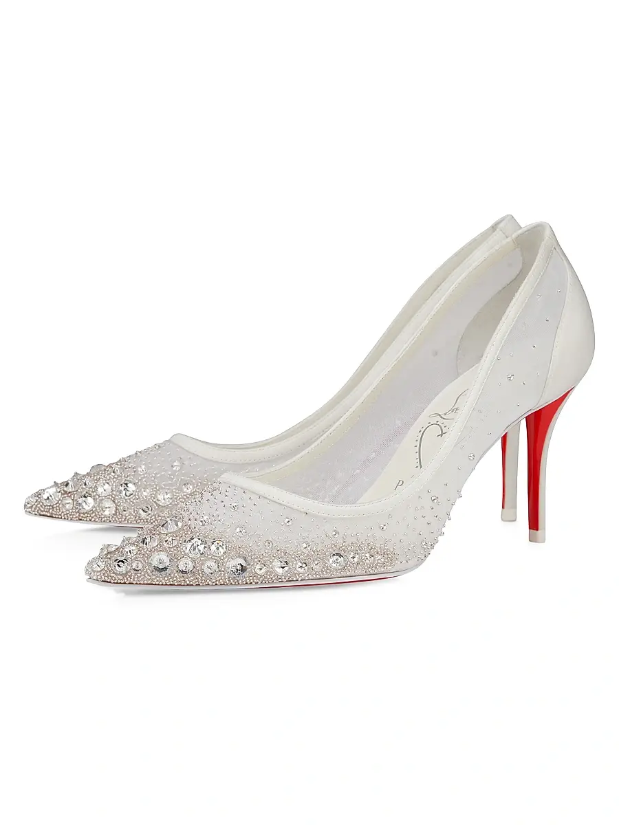 Christian Louboutin Women's Miss Z 80MM Crystals Sparkling Pumps - Version | Thumbnail 2 Christian Louboutin Women's Miss Z 80MM Crystals Sparkling Pumps - Version | Thumbnail 2