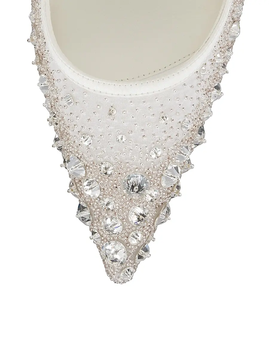 Christian Louboutin Women's Miss Z 80MM Crystals Sparkling Pumps - Version | Thumbnail 4 Christian Louboutin Women's Miss Z 80MM Crystals Sparkling Pumps - Version | Thumbnail 4