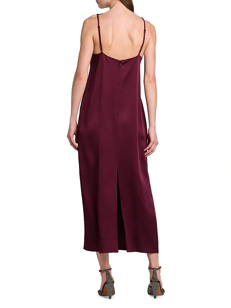 Stella McCartney Women's Satin-Lace V-Neck Maxi Slipdress | Thumbnail 5 Stella McCartney Women's Satin-Lace V-Neck Maxi Slipdress | Thumbnail 5