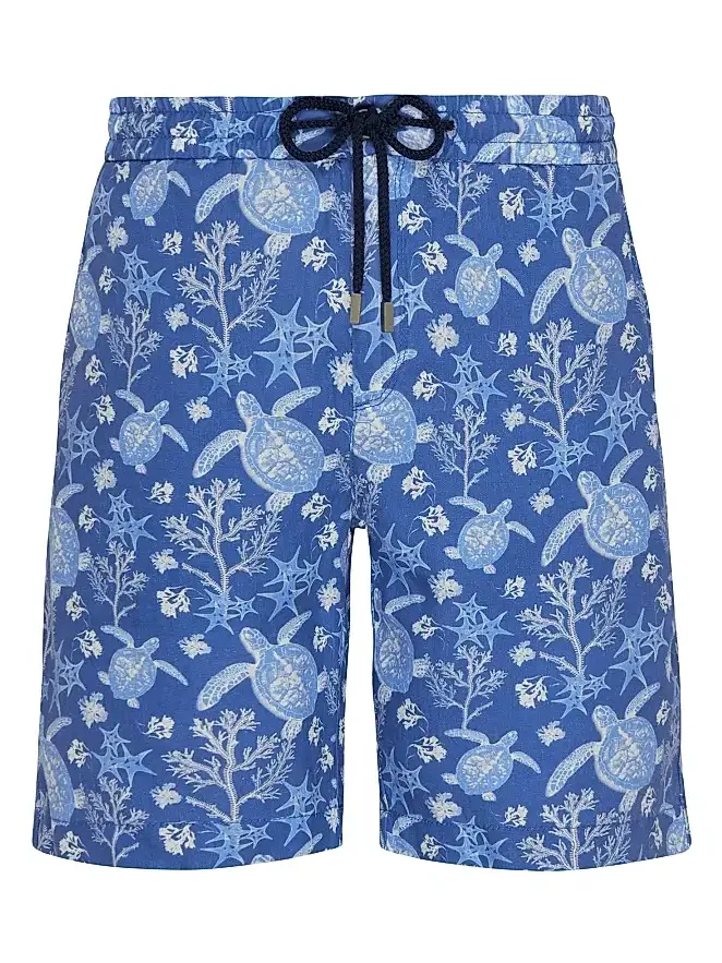 Men's Levant Linen Turtle Shorts Men's Levant Linen Turtle Shorts