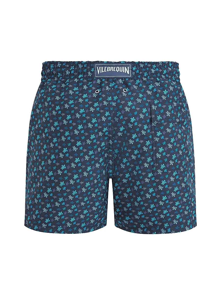 Vilebrequin Men's Micro Ronde des Tortues Rainbow Swim Trunks | Thumbnail 2 Vilebrequin Men's Micro Ronde des Tortues Rainbow Swim Trunks | Thumbnail 2
