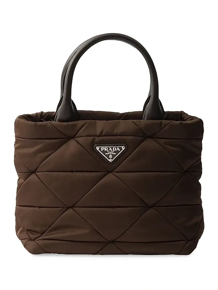 Women's Small Padded Re-Nylon Tote Bag