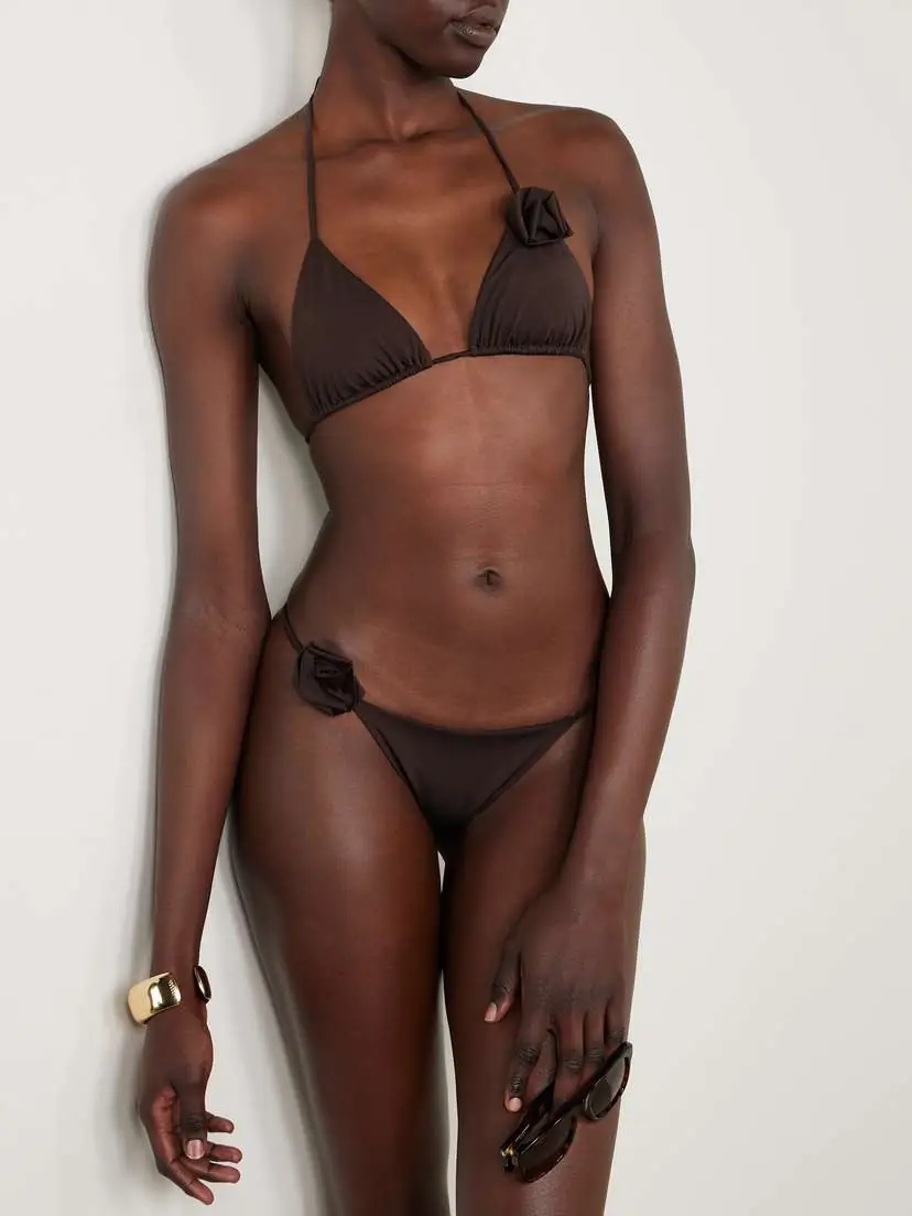Maygel Coronel Gola Appliquéd Triangle Halterneck Bikini | Thumbnail 2 Maygel Coronel Gola Appliquéd Triangle Halterneck Bikini | Thumbnail 2