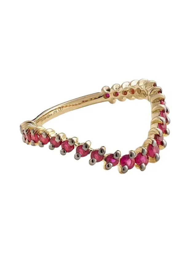 Alliance 9-karat Gold Ruby Ring Alliance 9-karat Gold Ruby Ring