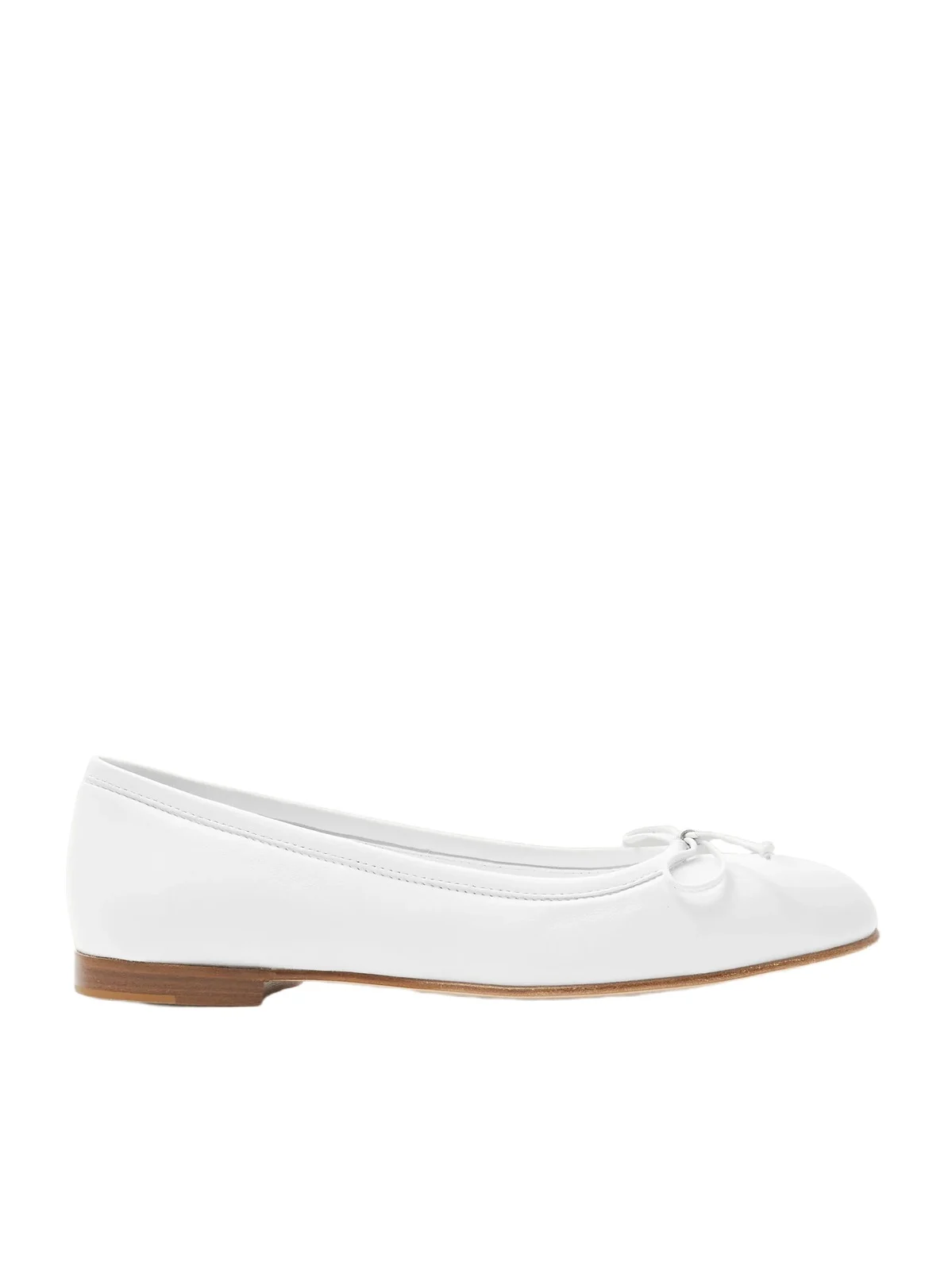 Manolo Blahnik Veralli Bow-detailed Leather Ballet Flats