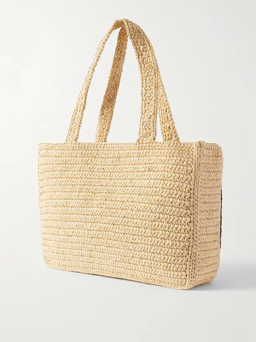 Valentino Garavani Viva Superstar Crocheted Raffia Tote | Thumbnail 3 Valentino Garavani Viva Superstar Crocheted Raffia Tote | Thumbnail 3