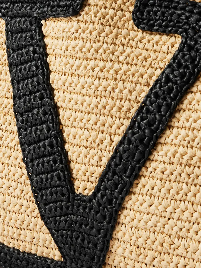 Valentino Garavani Viva Superstar Crocheted Raffia Tote | Thumbnail 4 Valentino Garavani Viva Superstar Crocheted Raffia Tote | Thumbnail 4