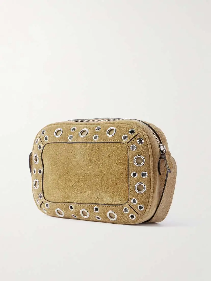 Valentino Garavani Nellcôte Embellished Suede Shoulder Bag | Thumbnail 3 Valentino Garavani Nellcôte Embellished Suede Shoulder Bag | Thumbnail 3