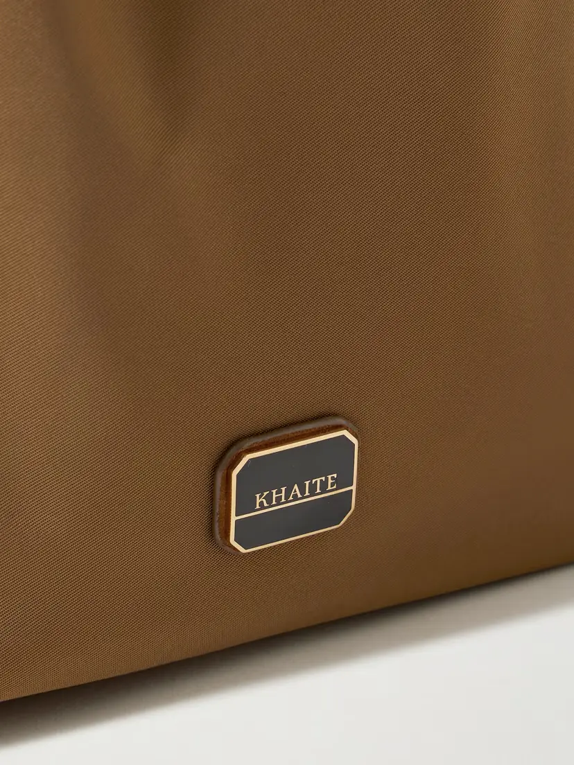 Khaite Rory Suede-trimmed Shell Bucket Bag | Thumbnail 4