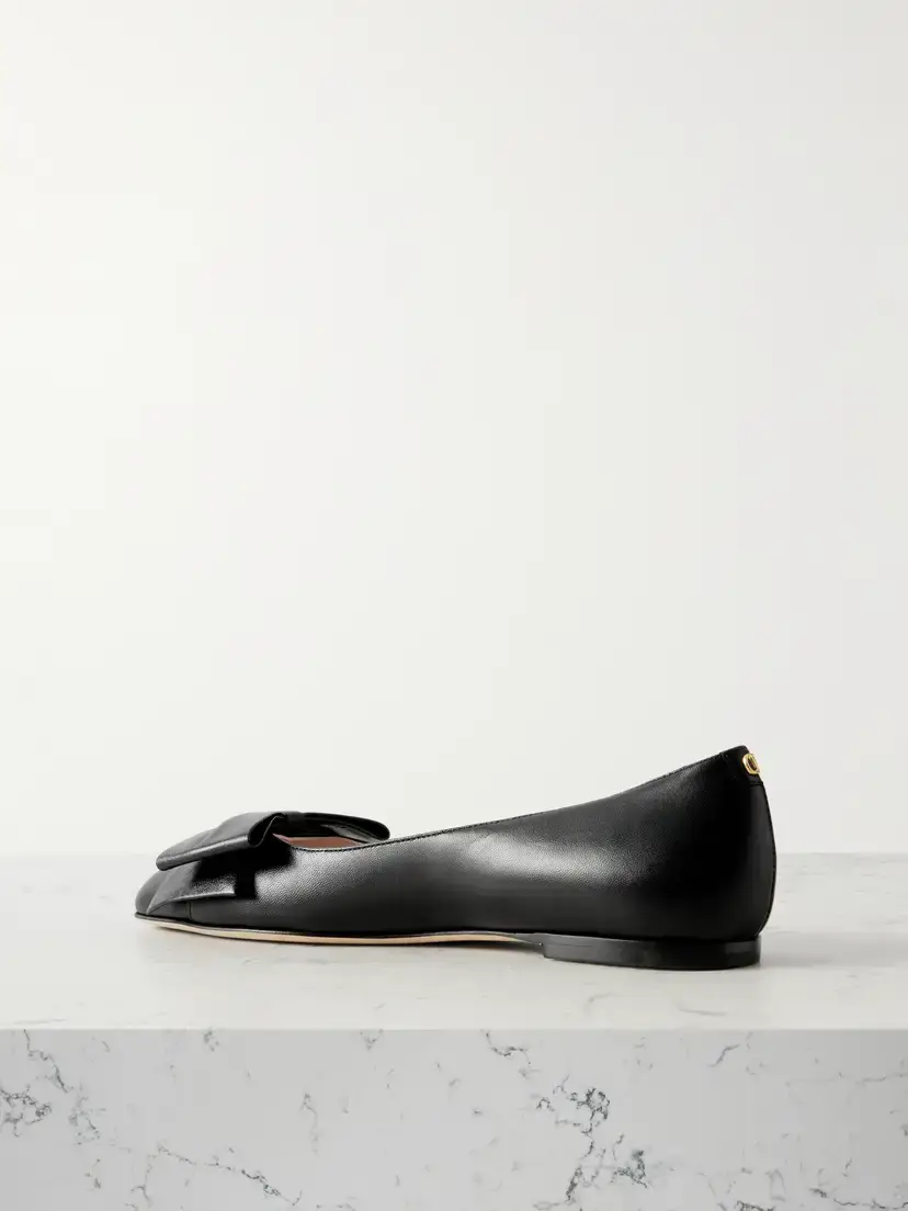 Valentino Garavani Bowow Leather Ballet Flats | Thumbnail 3