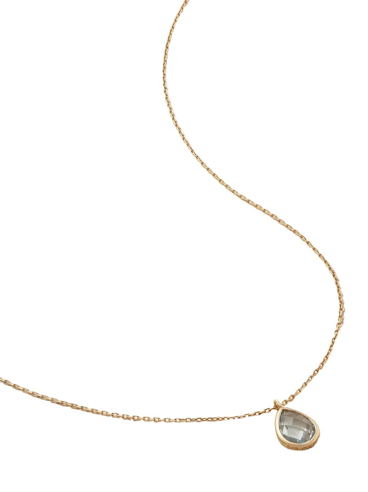 14-karat Gold Topaz Necklace
