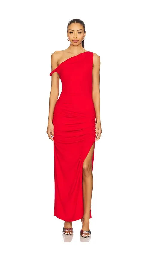 Line & Dot Erina Asymmetrical Maxi Dress | Image 1 Line & Dot Erina Asymmetrical Maxi Dress | Image 1