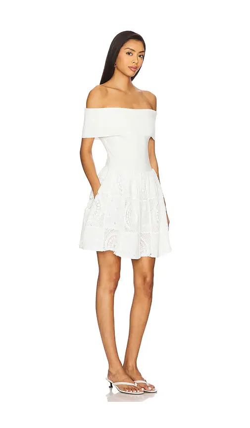 Line & Dot Biva Mix-media Mini Dress | Thumbnail 2 Line & Dot Biva Mix-media Mini Dress | Thumbnail 2