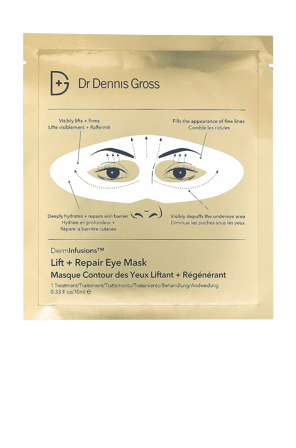 Dr. Dennis Gross Skincare Derminfusions Lift + Repair Eye Mask