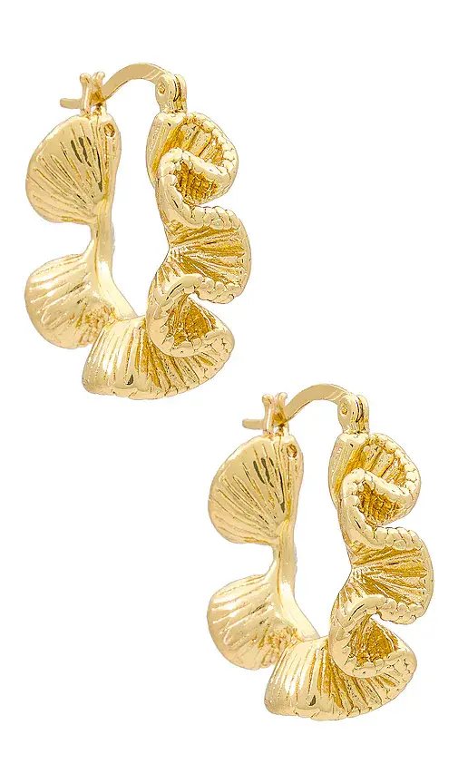 Amber Sceats x REVOLVE Wave Hoops | Image 1 Amber Sceats x REVOLVE Wave Hoops | Image 1