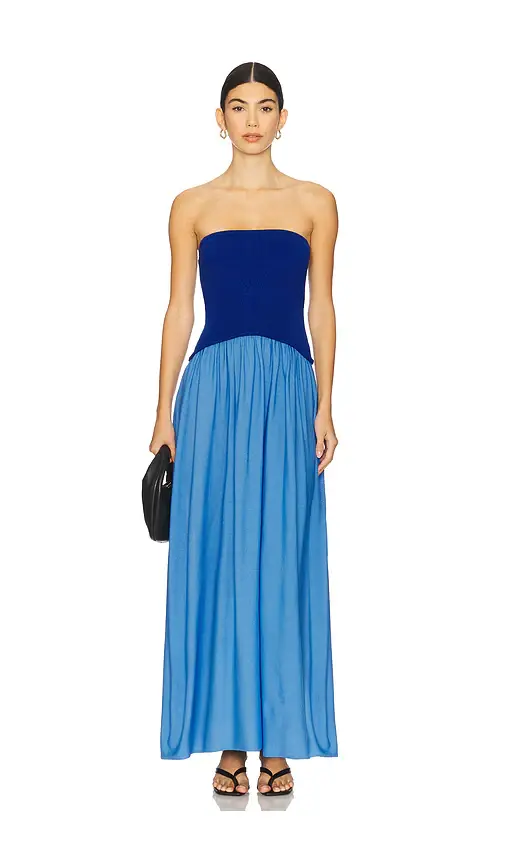 Solid & Striped Strapless Soglio Dress | Image 1 Solid & Striped Strapless Soglio Dress | Image 1