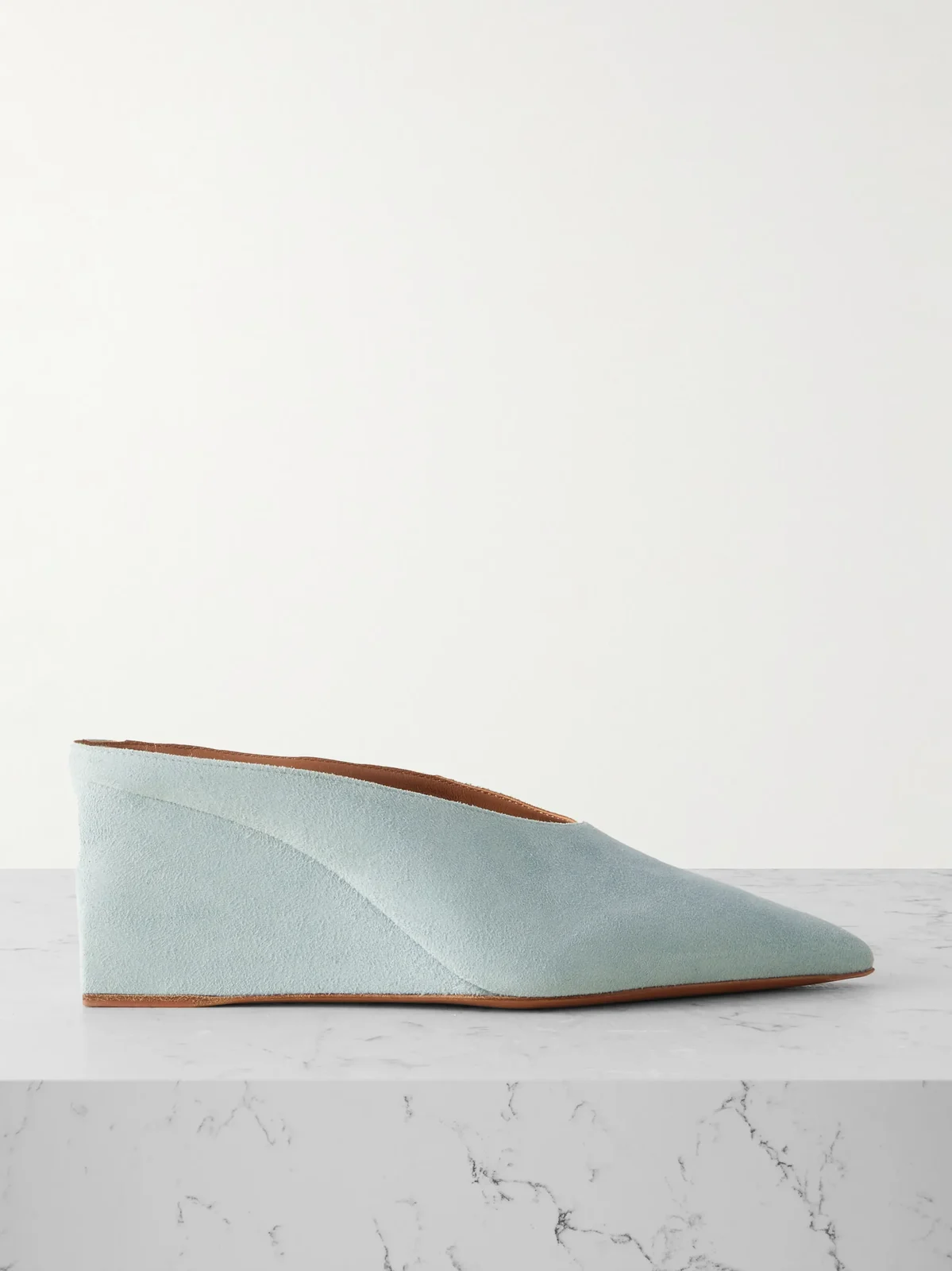 75 Suede Wedge Mules 75 Suede Wedge Mules