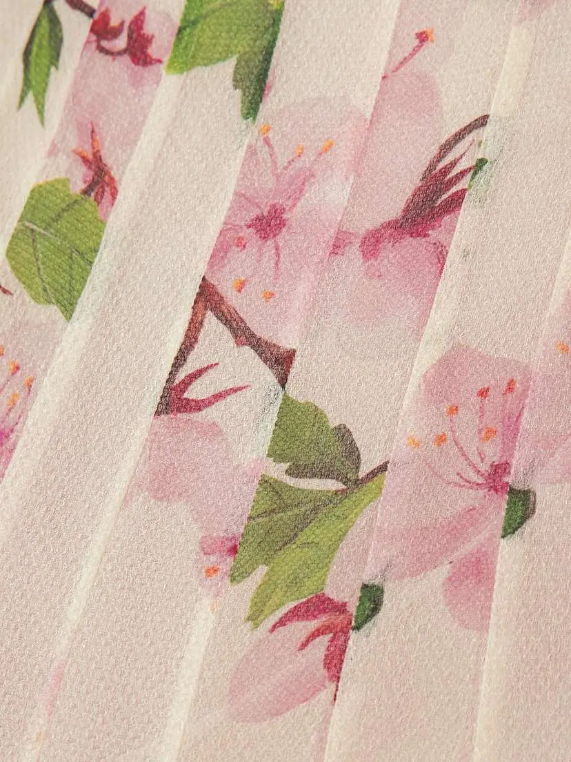 Oscar de la Renta Pleated Floral-print Silk-blend Organza Gown | Thumbnail 5 Oscar de la Renta Pleated Floral-print Silk-blend Organza Gown | Thumbnail 5