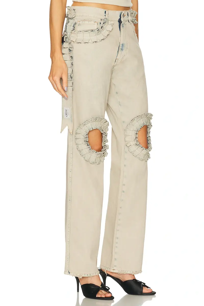 Coperni Ruffled Boyfriend Straight Leg | Thumbnail 2