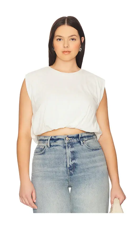 Good American Cotton Muscle Tee | Thumbnail 2 Good American Cotton Muscle Tee | Thumbnail 2