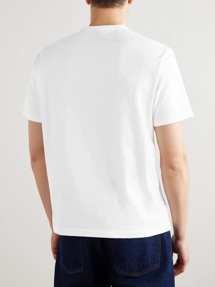 OFFICINE GÉNÉRALE Three-Pack Organic Cotton-Jersey T-Shirts - Men | Thumbnail 4