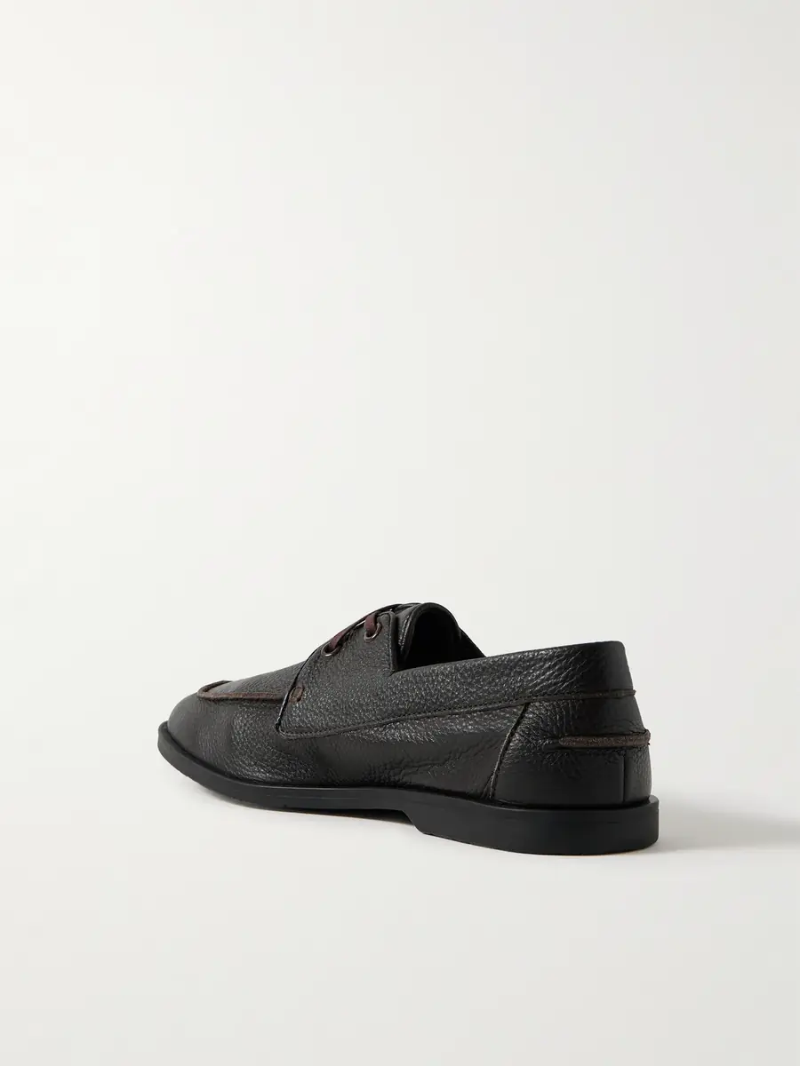 George Cleverley Devon Full-Grain Deerskin Boat Shoes - Men | Thumbnail 4 George Cleverley Devon Full-Grain Deerskin Boat Shoes - Men | Thumbnail 4