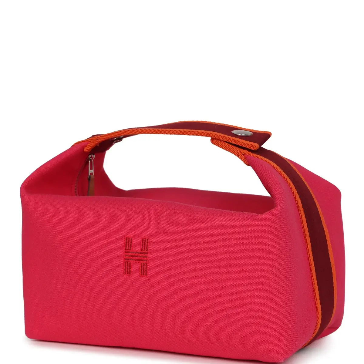 HERMÈS Hermes Bride A Brac Carre Case GM Hibiscus Canvas Palladium Hardware | Thumbnail 3 HERMÈS Hermes Bride A Brac Carre Case GM Hibiscus Canvas Palladium Hardware | Thumbnail 3