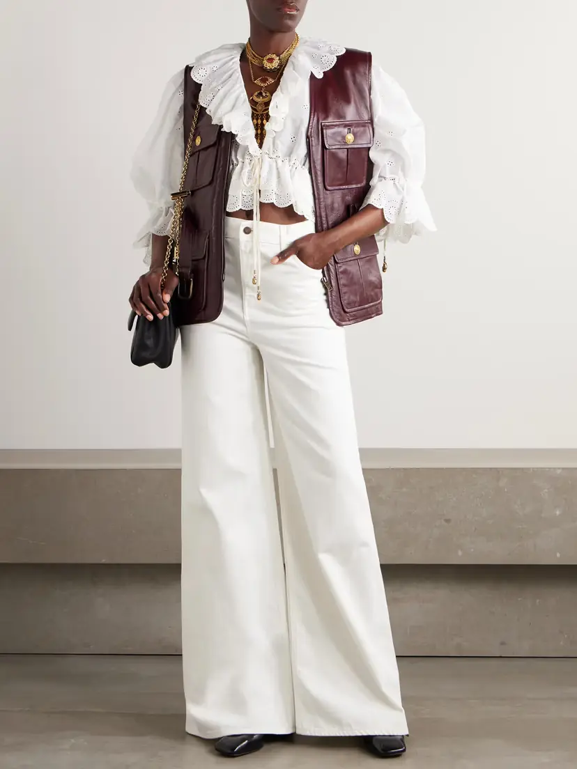 Chloé Belted Leather Vest | Thumbnail 2