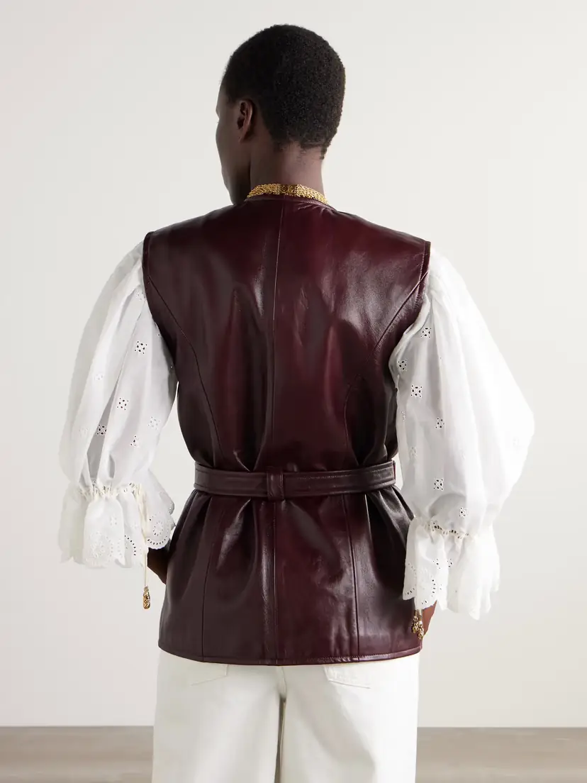 Chloé Belted Leather Vest | Thumbnail 4