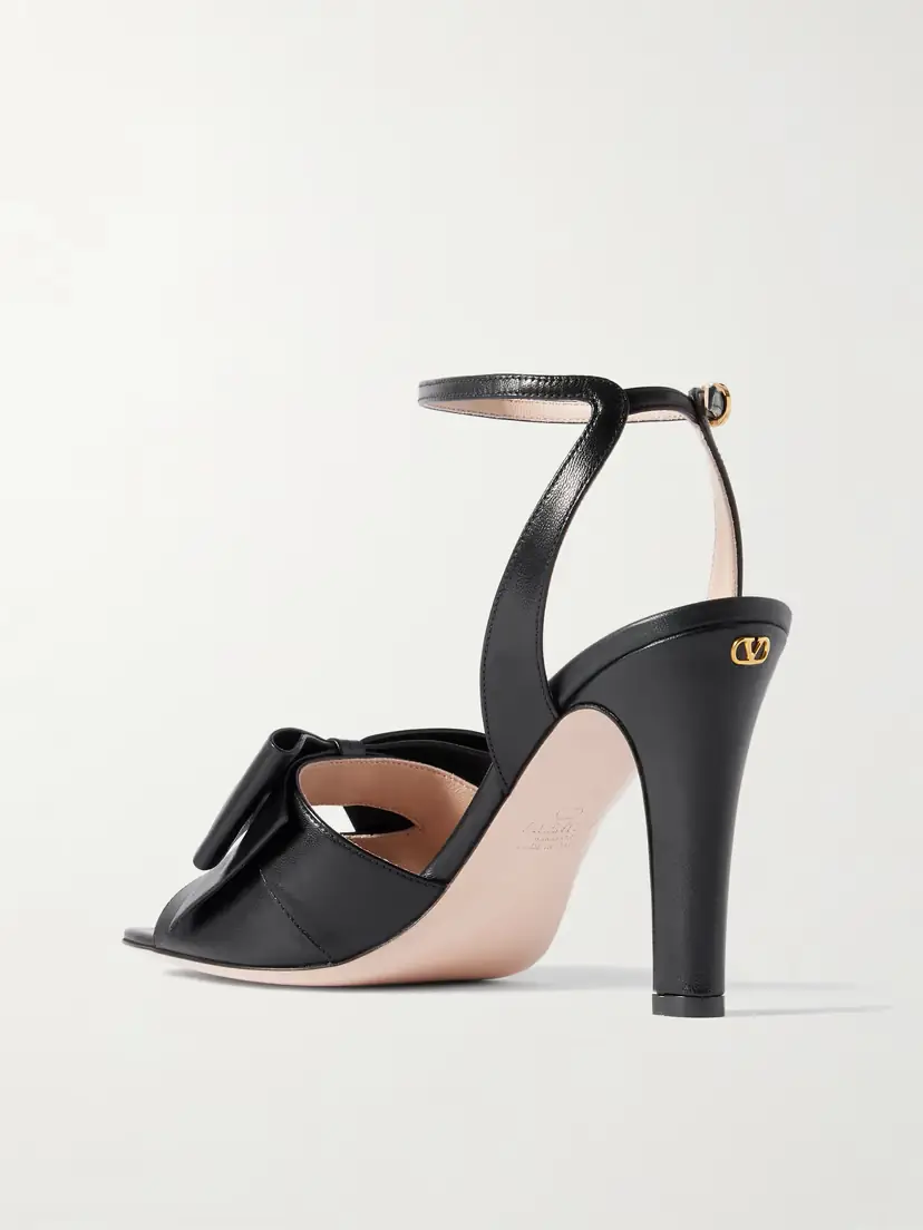 Valentino Garavani Bowow 95 Bow-detailed Leather Sandals | Thumbnail 3