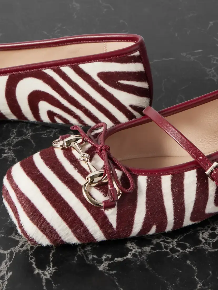 Gucci Horsebit Ballerina Zebra-print Calf Hair Flats | Thumbnail 4 Gucci Horsebit Ballerina Zebra-print Calf Hair Flats | Thumbnail 4