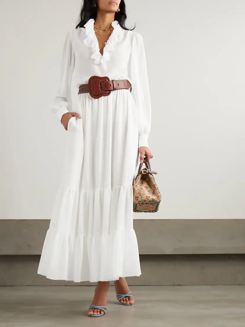 Etro Ruffled Jacquard Blouse | Thumbnail 2 Etro Ruffled Jacquard Blouse | Thumbnail 2