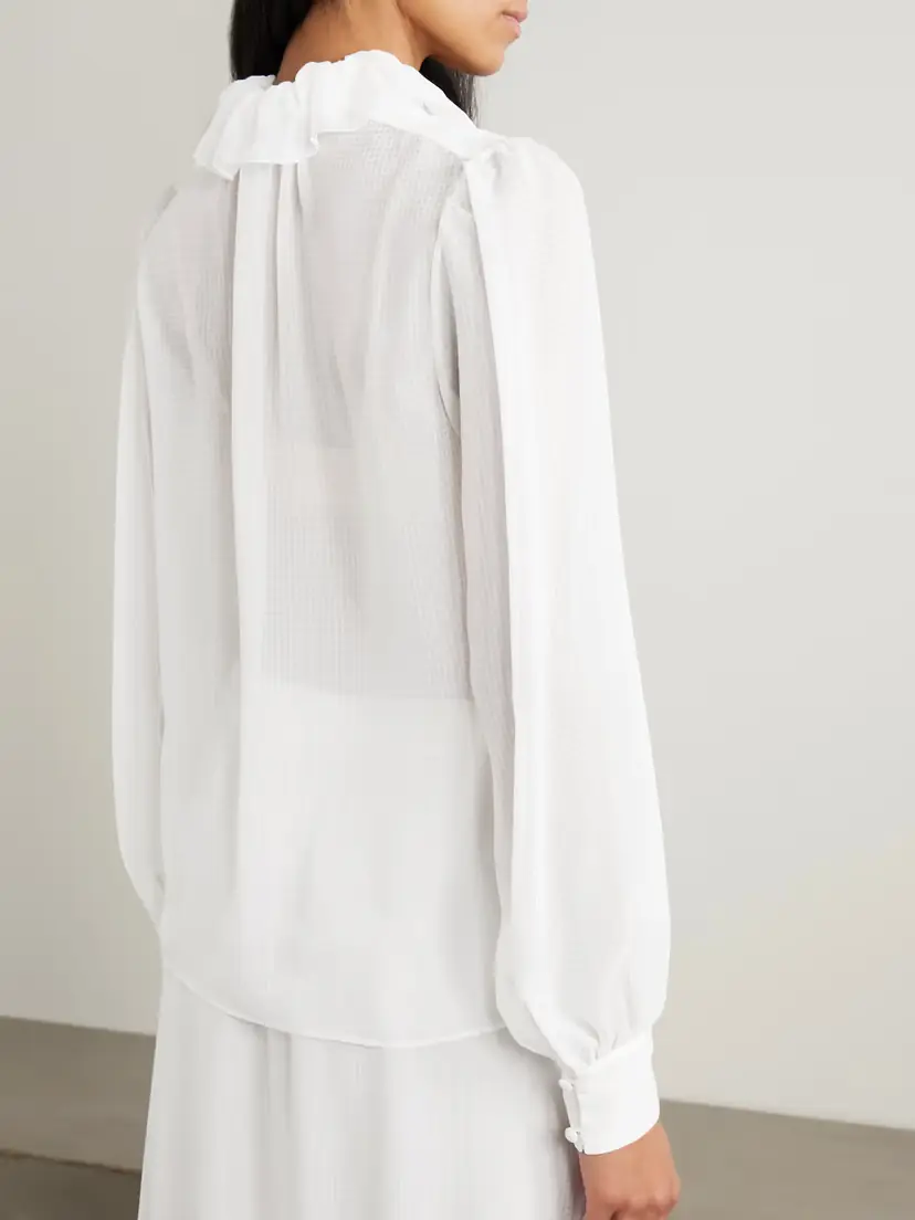 Etro Ruffled Jacquard Blouse | Thumbnail 4 Etro Ruffled Jacquard Blouse | Thumbnail 4