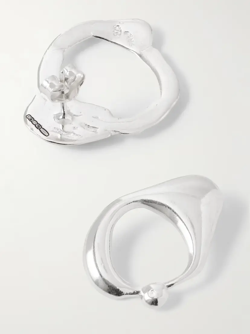 YSSO Droplet Mist Sterling Silver Hoop Earrings | Thumbnail 3 YSSO Droplet Mist Sterling Silver Hoop Earrings | Thumbnail 3