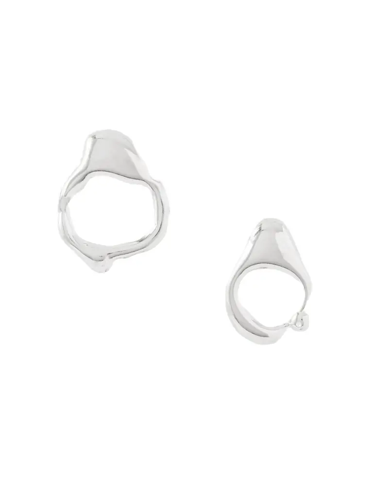Droplet Mist Sterling Silver Hoop Earrings Droplet Mist Sterling Silver Hoop Earrings