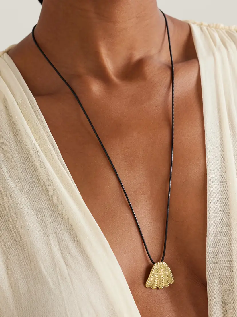 YSSO Whisper Of The Wind Gold-plated And Cord Necklace | Thumbnail 2 YSSO Whisper Of The Wind Gold-plated And Cord Necklace | Thumbnail 2