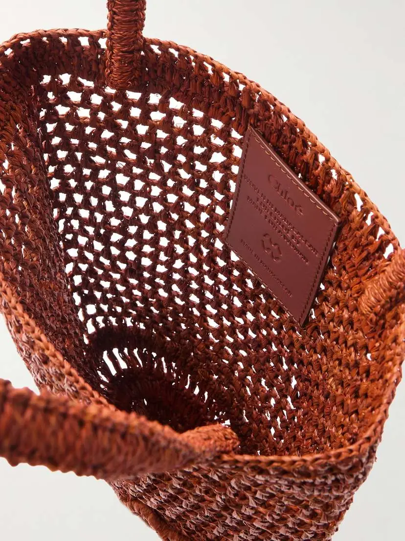 Chloé Summer Banana Embellished Embroidered Raffia Tote | Thumbnail 5 Chloé Summer Banana Embellished Embroidered Raffia Tote | Thumbnail 5
