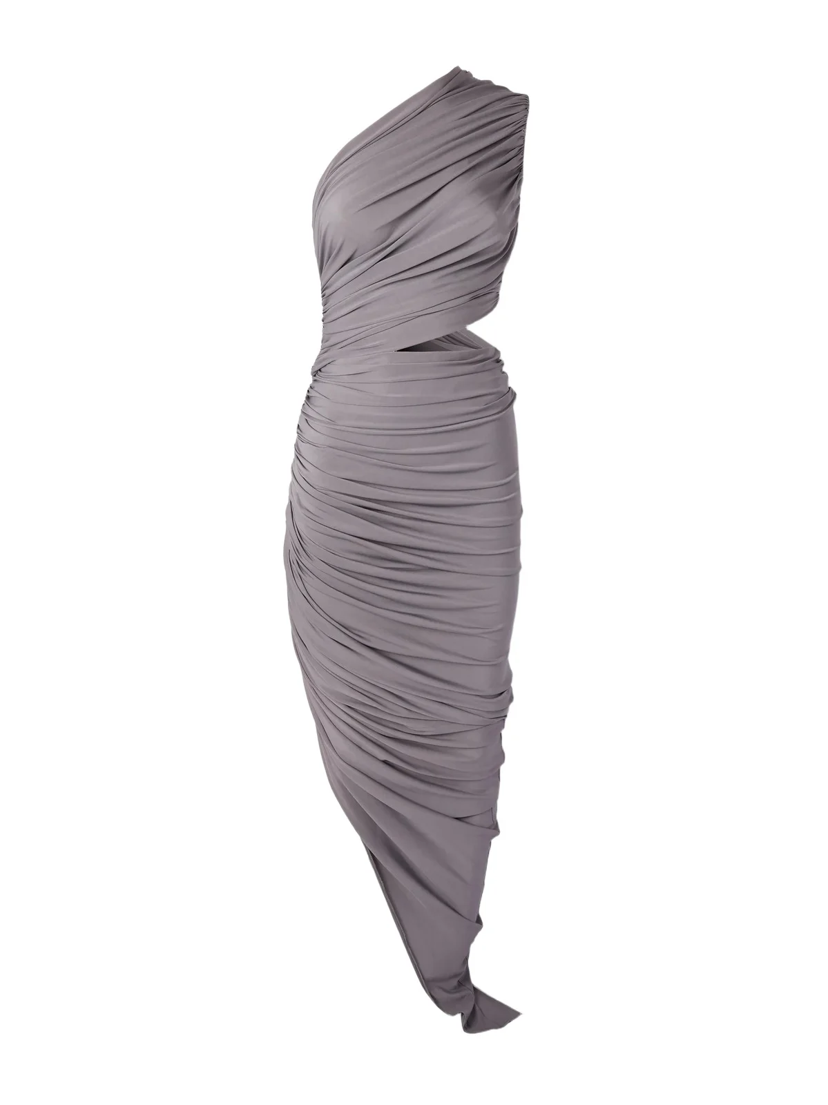 One-shoulder Asymmetric Cutout Stretch-jersey Dress One-shoulder Asymmetric Cutout Stretch-jersey Dress