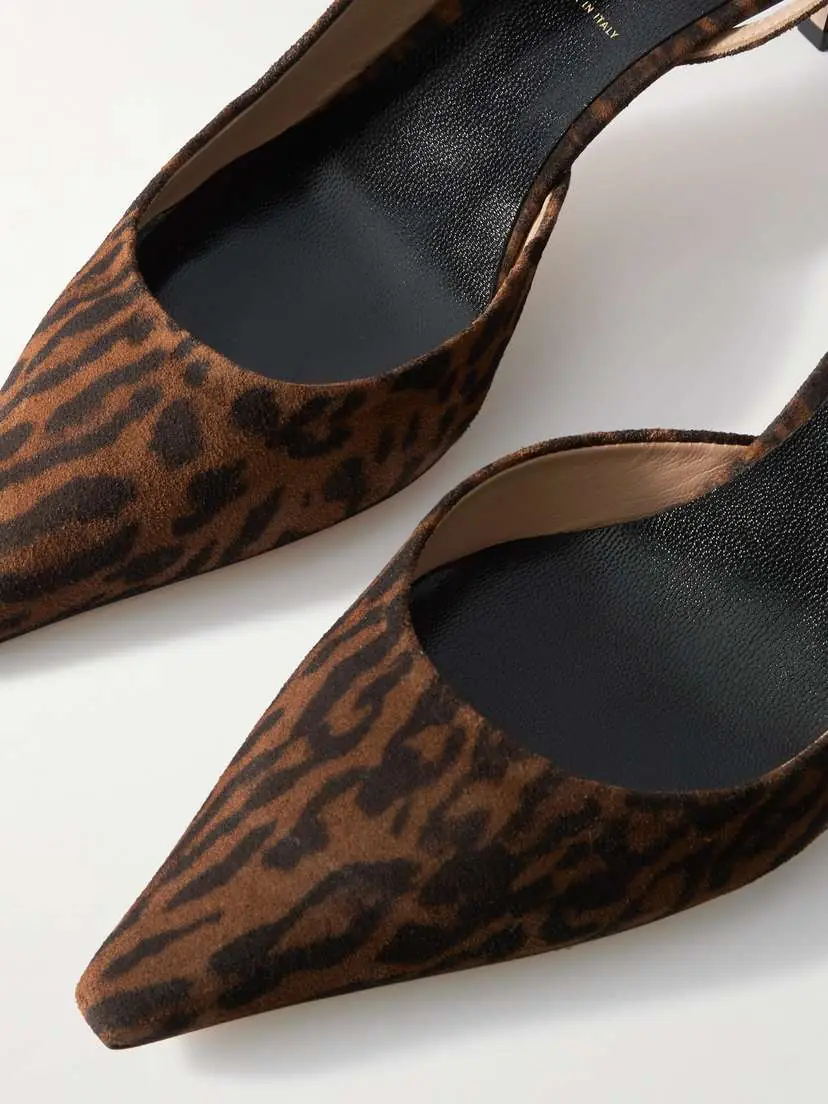 Tom Ford Padlock Leopard-print Suede Pumps | Thumbnail 4