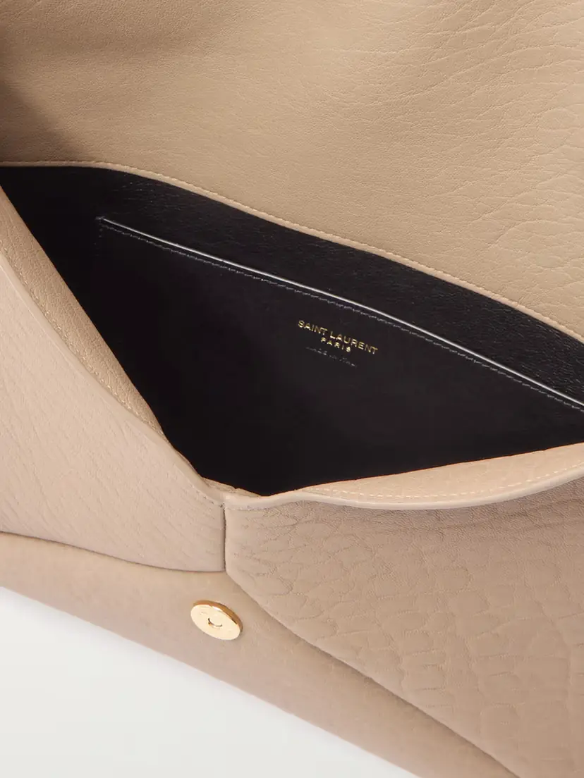 Saint Laurent Cassandre Large Textured-leather Clutch | Thumbnail 5 Saint Laurent Cassandre Large Textured-leather Clutch | Thumbnail 5