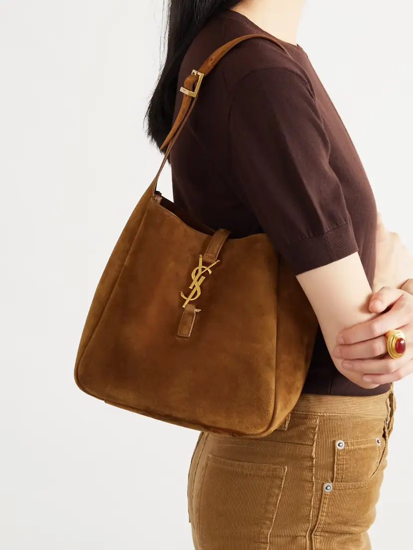 Saint Laurent Le 5 À 7 Supple Small Suede Shoulder Bag | Thumbnail 2 Saint Laurent Le 5 À 7 Supple Small Suede Shoulder Bag | Thumbnail 2