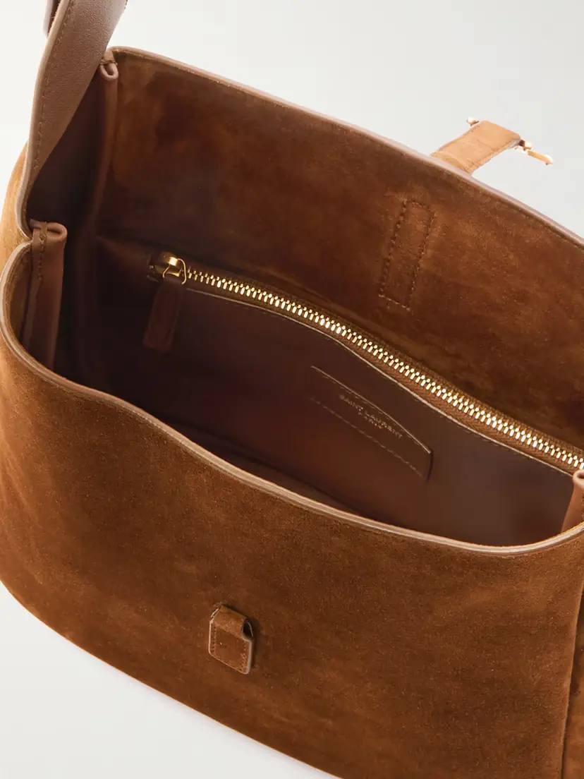 Saint Laurent Le 5 À 7 Supple Small Suede Shoulder Bag | Thumbnail 5 Saint Laurent Le 5 À 7 Supple Small Suede Shoulder Bag | Thumbnail 5