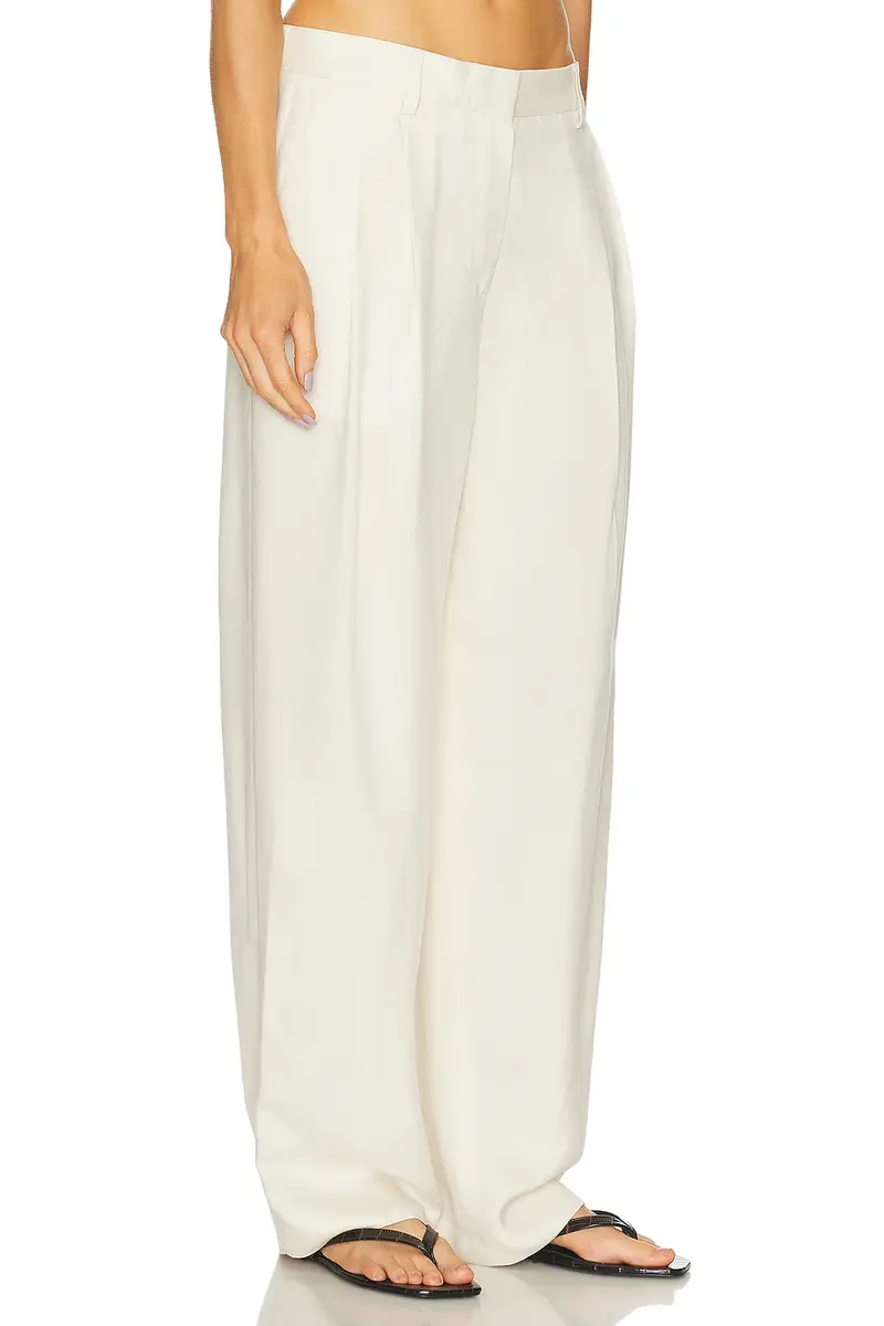 TOTEME Double Pleat Straight Trouser | Thumbnail 2