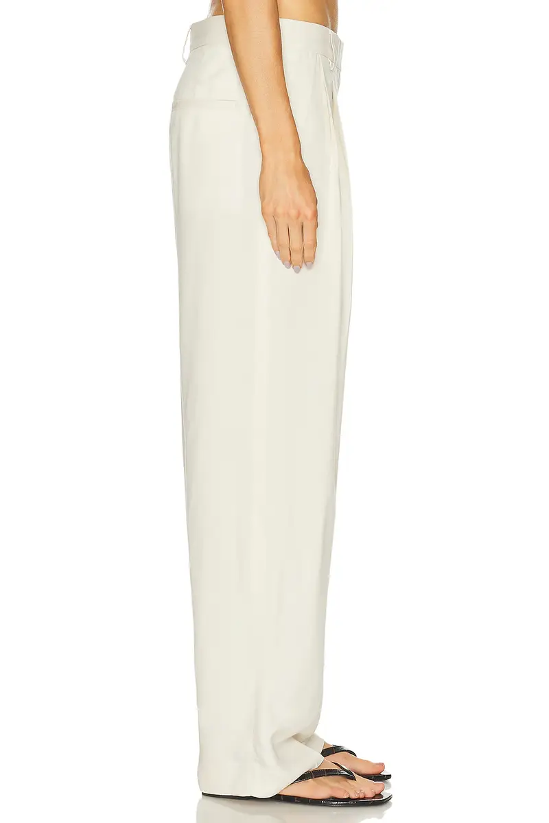TOTEME Double Pleat Straight Trouser | Thumbnail 3