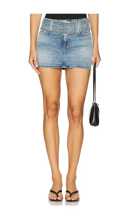 GRLFRND Laurie Belted Mini Skirt | Image 1 GRLFRND Laurie Belted Mini Skirt | Image 1