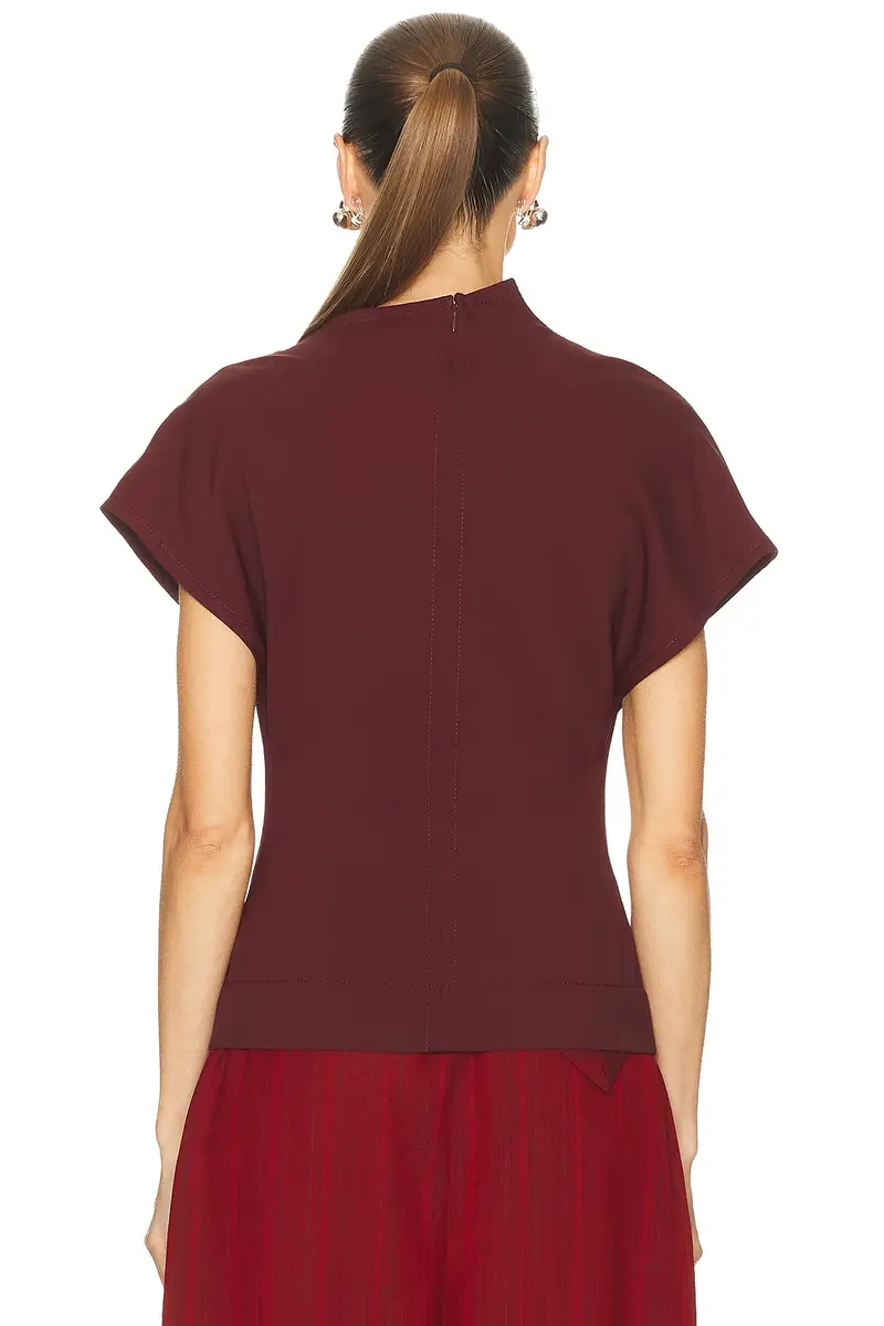 Bottega Veneta Short Sleeve Blouse | Thumbnail 4 Bottega Veneta Short Sleeve Blouse | Thumbnail 4