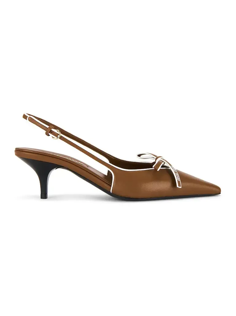 Miu Miu Slingback Kitten Heel | Thumbnail 1 Miu Miu Slingback Kitten Heel | Thumbnail 1
